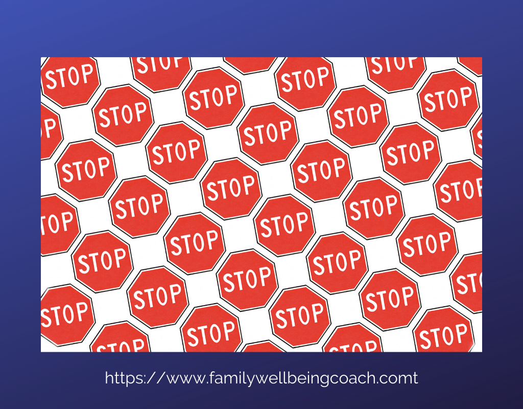 Repetitive pattern with stop signs